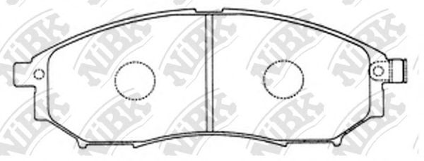Купить NIBK PN2444 Колодки передние (NISSAN MURANO (Z50, Z51), NAVARA (D40), QASHQAI) PN2444