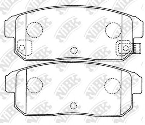 Купить NIBK PN2467 Колодки тормозные дисковые NISSAN PRIMERA 2002 PN2467