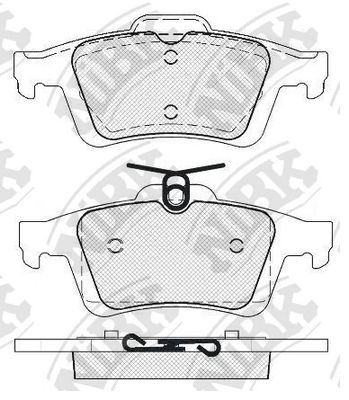 Купить NIBK PN2702 Колодки тормозные FORD FOCUS II/III/MAZDA 3/OPEL VECTRA C/VOLVO S40 задние PN2702