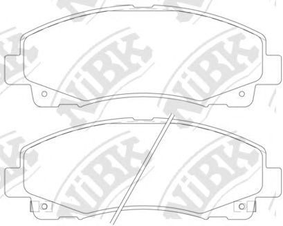 Купить NIBK PN28003 Колодки тормозные дисковые PN28003