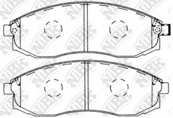 Купить NIBK PN2824 Колодки тормозные дисковые PN2824
