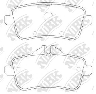 Купить NIBK PN31011 КОЛОДКИ ЗАДНИЕ 166