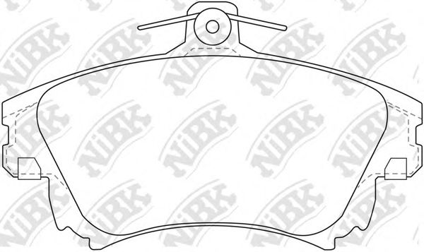Купить NIBK PN3126 Колодки тормозные дисковые MITSUBISHI CARISMA 95-06/COLT 04-/VOLVO S40/V40 -04 PN3126