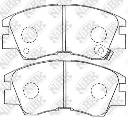 Купить NIBK PN3172 Колодки тормозные дисковые PN3172