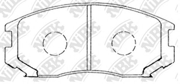 Купить NIBK PN3285 Колодки тормозные MITSUBISHI COLT/LANCER 1.3-1.6 88-03 передние PN3285