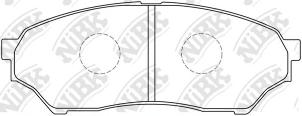Купить NIBK PN3417 Колодки тормозные дисковые MITSUBISHI PAJERO MINI 1994-2012 PN3417