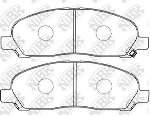 Купить NIBK PN3419 Колодки тормозные дисковые PN3419