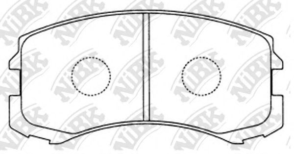 Купить NIBK PN3462 Колодки тормозные дисковые MITSUBISHI LANCER 2003-2008 PN3462
