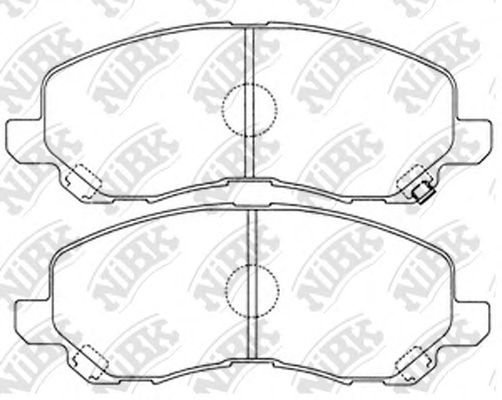 Купить NIBK PN3469 Колодки передние (MITSUBUSHI LANCER (CS, CY)) PN3469
