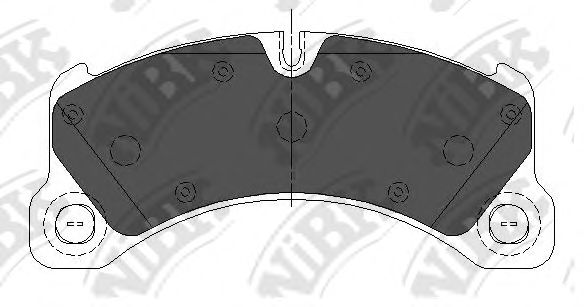 Купить NIBK PN35001 Колодки тормозные CAYENNE (10->) FR (94.2mm)