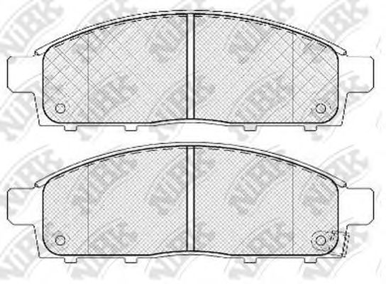 Купить NIBK PN3809 Колодки передние (MITSUBISHI PAJERO SPORT/MONTERO SPORT 08/L200 05) PN3809