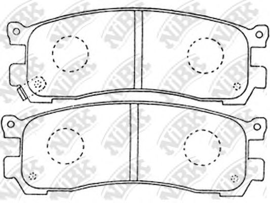 Купить NIBK PN5290 Колодки тормозные дисковые PN5290