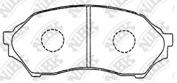 Купить NIBK PN5425 Колодки тормозные дисковые MAZDA FAMILIA 1998-2004 PN5425