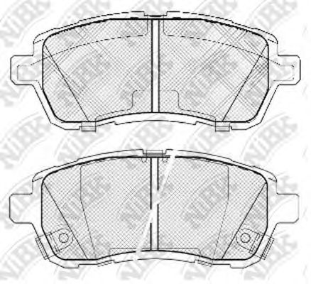 Купить NIBK PN5544 Колодки тормозные дисковые MAZDA DEMIO 2007-2015 PN5544