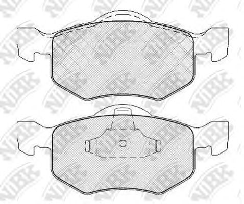 Купить NIBK PN5805 Колодки тормозные дисковые FORD MAVERICK 03/MAZDA TRIBUTE 00 PN5805