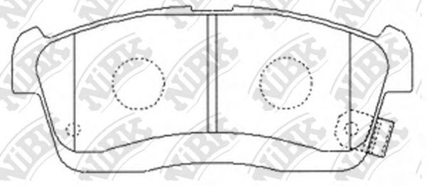 Купить NIBK PN6492 Колодки тормозные дисковые TOYOTA PASSO 2005-2010 PN6492
