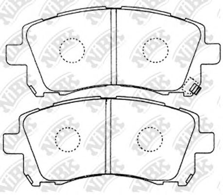 Купить NIBK PN7390 Колодки передние (SUBARU FORESTER 9702/LEGACY 9603/OUTBACK 0003) PN7390