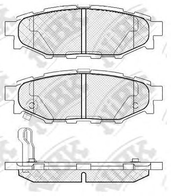 Купить NIBK PN7501 Колодки задние (SUBARU LEGACY 03/OUTBACK 03 2.0/2.5) PN7501