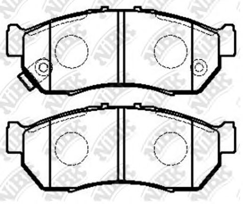Купить NIBK PN7525 Колодки тормозные дисковые PN7525