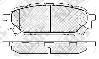 Купить NIBK PN7801 Колодки задние (SUBARU IMPREZA 2.0 11.02-) PN7801