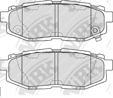 Купить NIBK PN7803 Колодки тормозные дисковые SUBARU TRIBECA 3.6 2007 PN7803