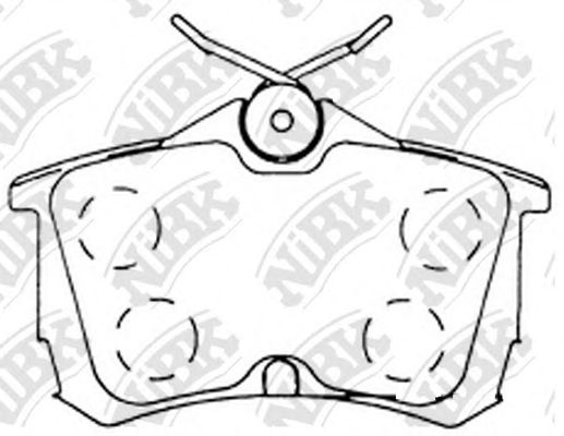 Купить NIBK PN8109 Колодки тормозные HONDA ACCORD 2.0/2.2/2.4 98 задние PN8109