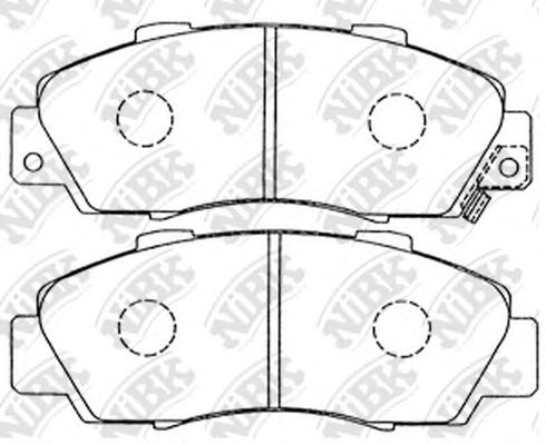 Купить NIBK PN8254 Колодки передние (HONDA ACCORD 91-98/CR-V 95-02) PN8254
