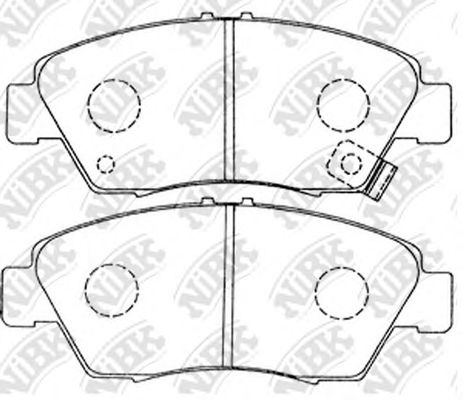 Купить NIBK PN8264 Колодки передние (HONDA CIVIC 91-05) PN8264