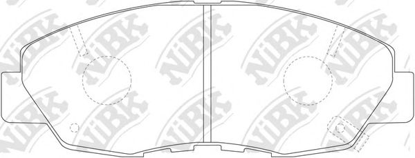 Купить NIBK PN8484 Колодки тормозные HONDA ACCORD 2.0-2.2 90-93 передние PN8484