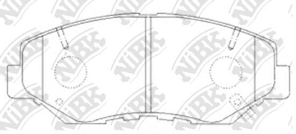Купить NIBK PN8485 Колодки тормозные дисковые HONDA CR-V 2001-2006 PN8485