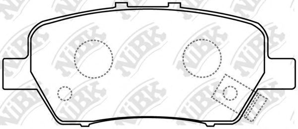 Купить NIBK PN8506 Колодки тормозные дисковые HONDA STREAM 2005 PN8506