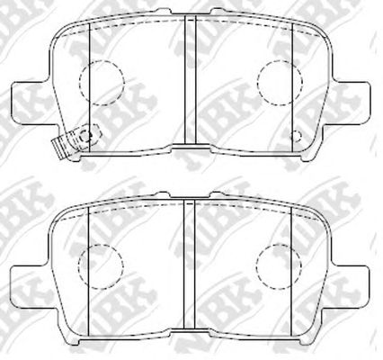 Купить NIBK PN8803 Колодки тормозные дисковые HONDA Odyssey usa 3.5L 02-04, Pilot usa 3.5L 03-08 PN8803