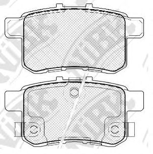 Купить NIBK PN8864 Колодки тормозные задние 43022TA0 43022TL1