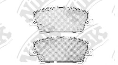 Купить NIBK PN8866 Колодки тормозные дисковые HONDA CIVIC 2005 PN8866