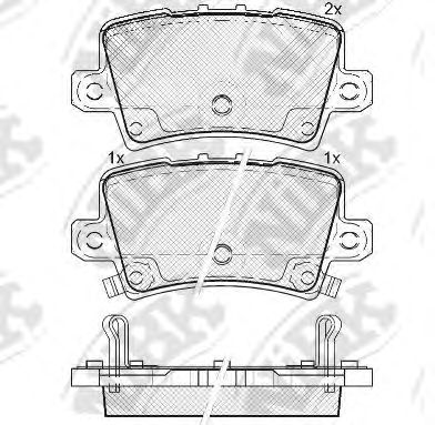Купить NIBK PN8867 Колодки тормозные дисковые HONDA CIVIC 2005 PN8867