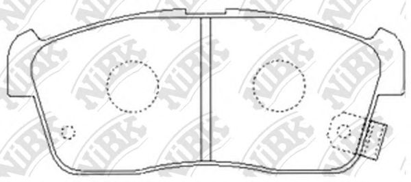 Купить NIBK PN9443 Колодки тормозные дисковые SUZUKI IGNIS 00/ALTO 02- PN9443