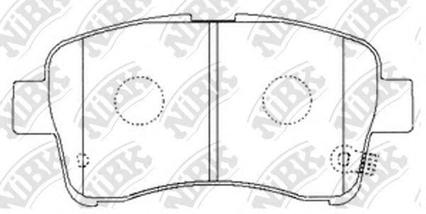 Купить NIBK PN9461 Колодки тормозные дисковые SUZ Aerio 1.3/1.5/1.8L R1S 01-07/ Esteem usa 1.8L 95-02 PN9461