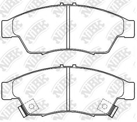 Купить NIBK PN9804 Колодки тормозные дисковые SUZUKI LIANA 02 PN9804