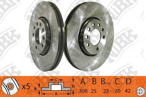 Купить NIBK RN1392 Диск тормозной OPEL ASTRA H/MERIVA B/ZAFIRA 00-/SAAB 9-3 02- RN1392