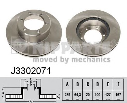 Купить NIPPARTS J3302071 Диск тормозной