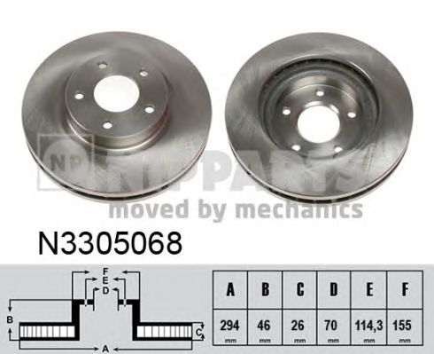 Купить NIPPARTS N3305068 ТОРМОЗ.ДИСКИ