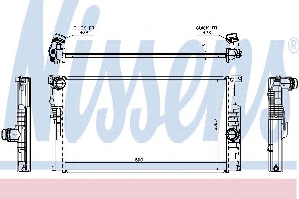 Купить NISSENS 60814 Радиатор F20 F30 МКПП