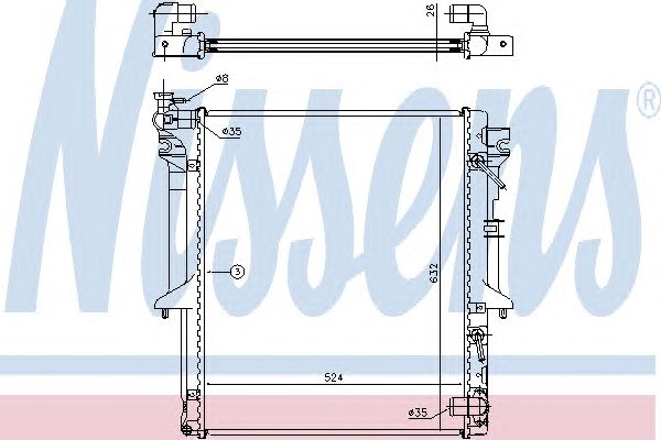 Купить запчасть NISSENS - 62896 