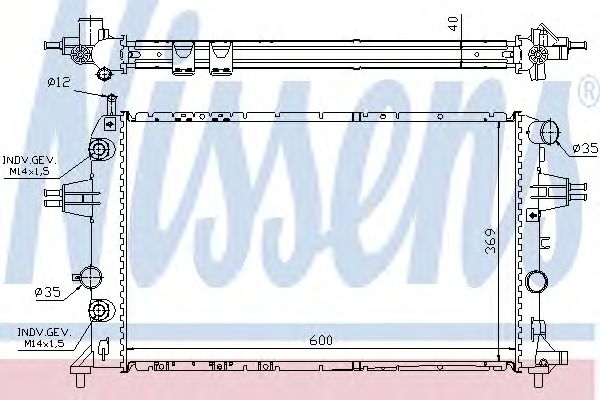 Купить NISSENS 63003A Радиатор системы охлаждения OPEL: ASTRA G (F07_/F08_/F35_/F48_/F67_/F69_) 2.0DTi/2.2DTi 99-05, ZAFIRA A (F75_) 2.0DTi/2.2DTi 00-05 \ VAUXHALL: ASTRA Mk IV (G) 2.0DTi/2.2DTi 98-05