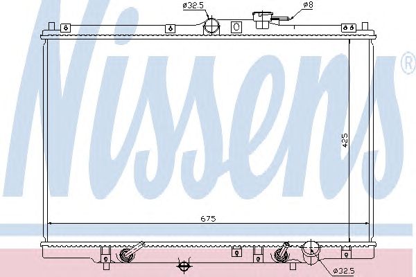 Купить NISSENS 63346 Радиатор охлаждения 19010PEA901
