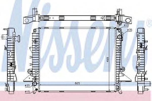 Купить NISSENS 64321A Радиатор