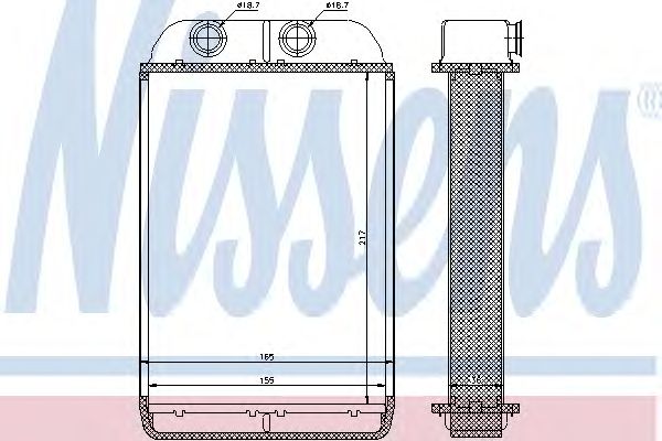 Купить NISSENS 70232 Радиатор отопителя AUDI: A6 (C5) 1.8-4.2i/T/TDi/S6/RS6/quattro 97-05, A6 AVANT (C5) 1.8-4.2i/T/TDi/S6/RS6/quattro 97-05, ALLROAD (C5) 2.5-4.2i/T/TDi/V8/quattro 00-05