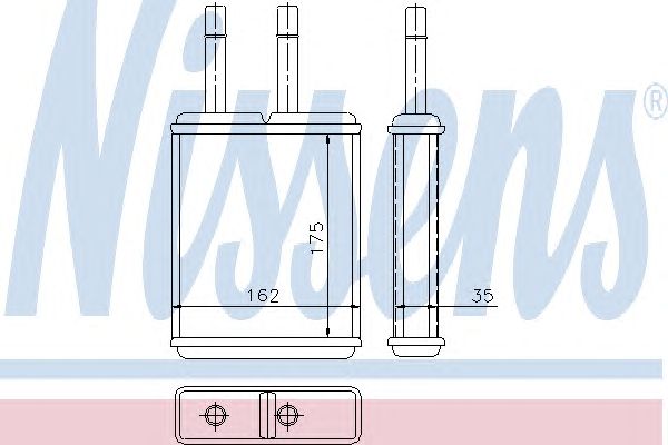 Купить NISSENS 71957 Радиатор печки GA5R61A10