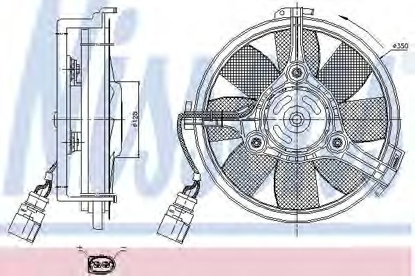Купить NISSENS 85547 Электровентилятор