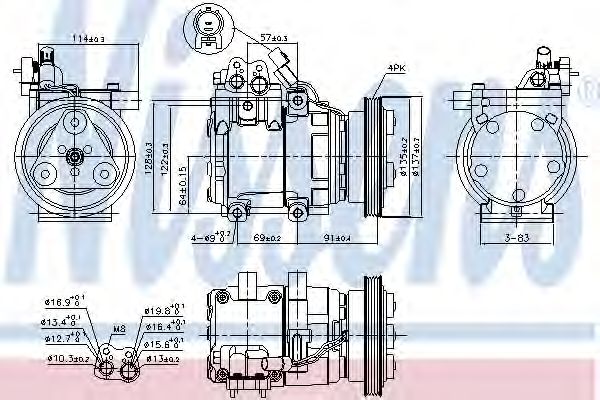 Купить запчасть NISSENS - 89274 